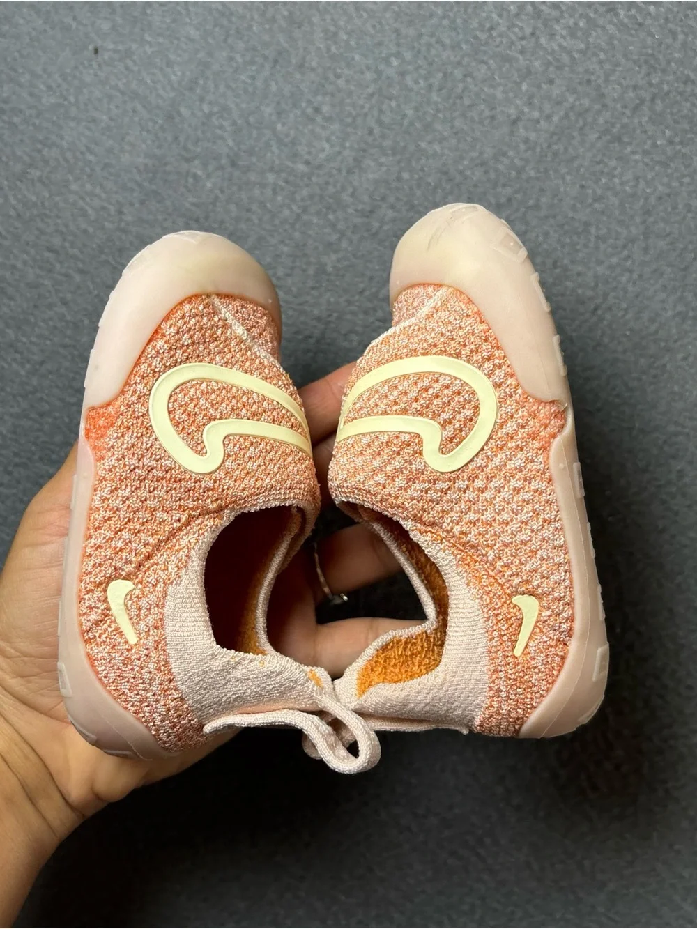 Nike Swoosh 1 (TD) Washed Coral Muslin Size 6C